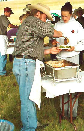 Lunchtime am Chuckwagon